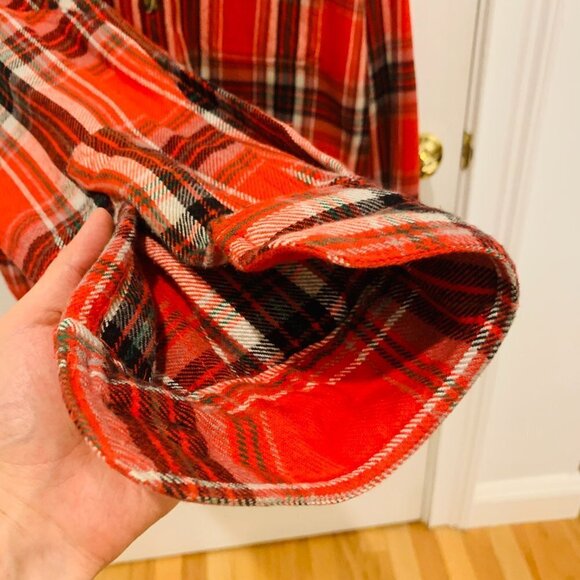 Vintage Woolrich Flannel Men's Thick Work Shirt Size Large Heavy Chamois Work - Picture 7 of 10